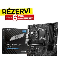 Carte Mère MSI PRO B760M-P DDR4 m-ATX (911-7E02-027)