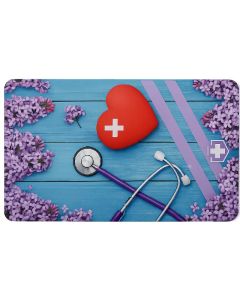 Carte Visite VCARD Digitale Designe Coeur Sans Contact - Bleu Ciel