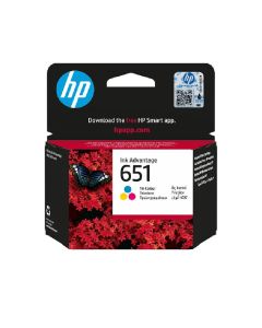 Cartouche d'encre HP Originale 651 Trois Couleurs