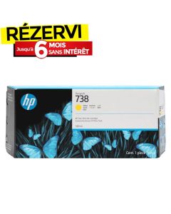 Cartouche d'encre Original HP DesignJet HP 738 - Jaune