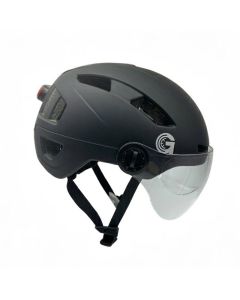 Casque de Protection URBANGLIDE Pour Trottinettes -Vélos avec Led Arrière et Visière