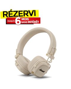 Casque Sans Fil MARSHALL Major V - Crème 