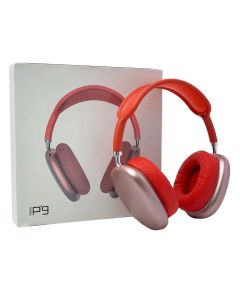 Casque Sans Fil P9 Avec Emplacement Carte Memoire - Rouge