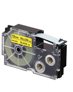 Cassette à Ruban CASIO XR-12YW1 12 mm - Noir & Jaune
