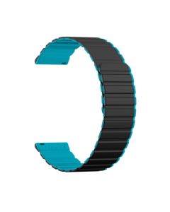 Bracelet Kieslect 22mm Bleu & Noir | Silicone Bi-ton Sportif