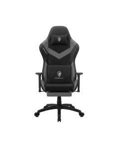 Chaise Gaming DOWINX LS-D1163N Gris Foncé Fauteuil Ergonomique Similicuir