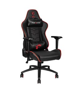 Chaise Gaming MSI Mag CH120X En Cuir PVC Avec Accoudoirs Rembourrés - Noir & Rouge