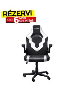 Chaise Gaming TRUST GXT703W RIYE Avec Accoudoirs - Noir&Blanc
