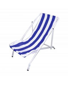 Chaise Longue ROYAL HOME Pour Enfant - Blanc&Bleu