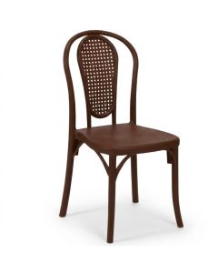 Chaise SOFPINCE Floris Marron Empilable