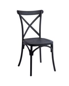 Chaise SOFPINCE Metallika Sans Accoudoirs Plastique - Noir