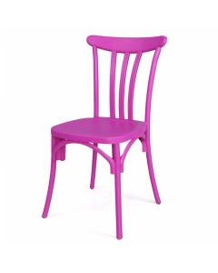 Chaise Sotufab Bistrot Paris Empilable Plastique Fuchsia