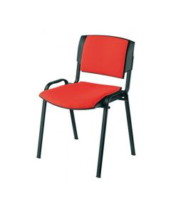 Chaise De Conférence Sygma Avec Dossier & Assie Rembourrée - Rouge 