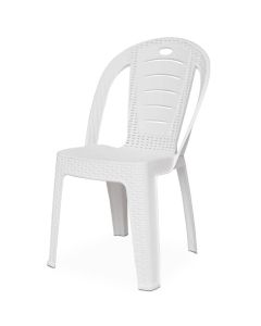 Chaise SOTUFAB Super Bistrot Napoli Rotin - Blanc