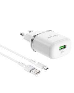 Chargeur BOROFONE BA36A Type-C - Blanc