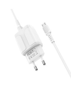 Chargeur BOROFONE BA37A Micro USB - Blanc