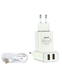 Chargeur GFUZ GP-02 Avec Câble Micro-USB - Blanc