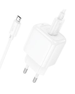 Chargeur Hoco CS52A 18W avec Câble Micro-USB Blanc