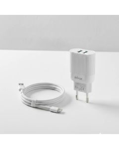 Chargeur INKAX LIGHTNING pour iPhone  HC10 IP 2.4 - Blanc