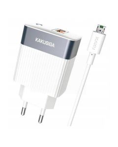 Chargeur KAKU KSC-369 Fully Compatible QC3.0 Micro-USB 18W - Blanc