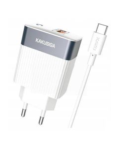 Chargeur KAKU KSC-369 Fully Compatible QC3.0 Type-C 18W - Blanc