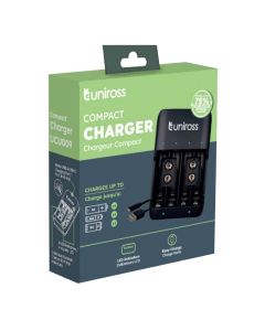 Chargeur Piles UNIROSS Pour AA AAA 9V