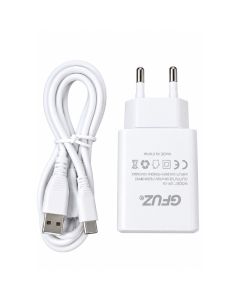 Chargeur GFUZ GA-07T 2.4A USB-A avec Câble Type-C