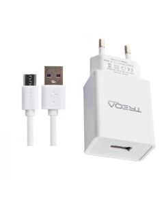 Chargeur TREQA CS-232 Micro-USB 3.1A - Blanc