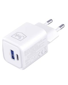 Chargeur 3MK 5903108684323 Hyper Charger USB-C + USB-A