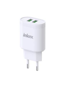 Chargeur IKAX Y02 12W Avec 2 Ports USB-A - Blanc