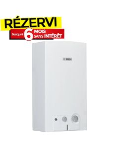 Chauffe Bain BOSCH 14 Litres Gaz Naturel A Pile - Blanc