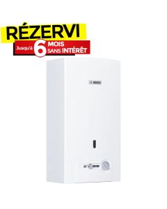 Chauffe Bain BOSCH 14 Litres GPL Avec Veilleuse - Blanc