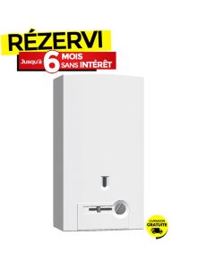 Chauffe Bain BOSCH Piezo 11 Litres Gaz Naturel Avec Veilleuse - Blanc