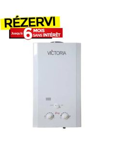 Chauffe Bain VICTORIA 14 Litres Gaz Naturel - Blanc 