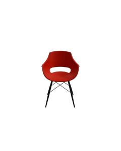 Chaise SOTUFAB COSMOS CHP0059 Avec Pieds Chromées - Rouge