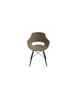 Chaise SOTUFAB COSMOS CHP0059 Avec Pieds Chromées - Grège