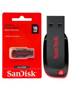 Clé USB SANDISK Cruzer Blade 16Go USB 2.0 - Noir & Rouge