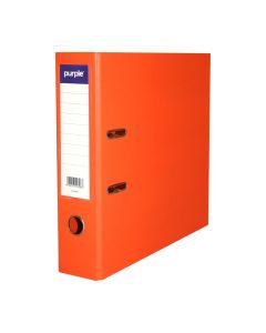 Classeur à Levier PURPLE Plastipap Dos 75 mm - Orange | Papeterie
