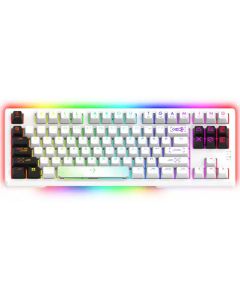 Clavier Gamer Mécanique AQIRYS ALUDRA TKL 100% Anti-ghosting RGB - Blanc