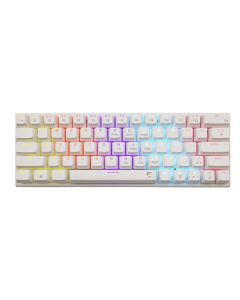 Clavier Gamer Filaire WHITE SHARK WAKIZASHI 2 US Blanc - Interrupteurs bleus