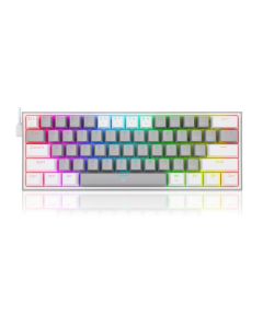 Clavier Gamer Mécanique REDRAGON Fizz K617 RGB Switch Rouge - Blanc et Gris
