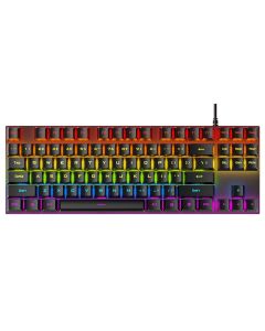 Clavier Gamer Mécanique T-WOLF T18 Noir Switches Bleus RGB