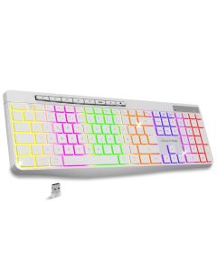 Clavier Gamer Sans Fil ADVANCE R-TYPE CLA-310 RGB - Blanc