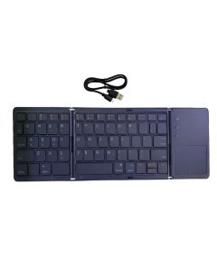 Clavier Sans Fil JEQANG Pliable avec souris- Gris