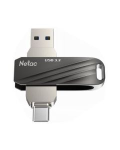 Clé USB NETAC DUAL 32Go OTG USB TYPE-C 3.2 - Noir