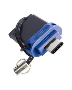 Clé USB DUAL VERBATIM 64Go USB-C/USB 3.2 - Noir&Bleu