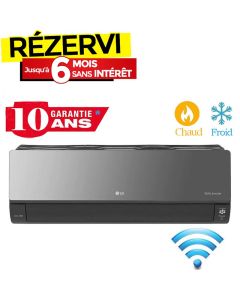 Climatiseur Dual Inverter LG 12000BTU Chaud Froid ARTCOOL Mirror WiFi - Garantie 3ans