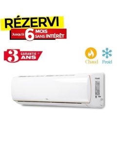 Climatiseur INVERTER TCL TROPICALISÉ T3 24000BTU Chaud Froid - Blanc
