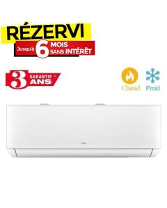 Climatiseur INVERTER TCL TROPICALISÉ T3 9000BTU Chaud Froid - Blanc