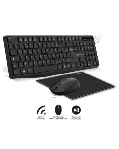 Ensemble ADVANCE Elite Sans Fil Clavier + Souris + Tapis - Noir (CLS-7100RF)